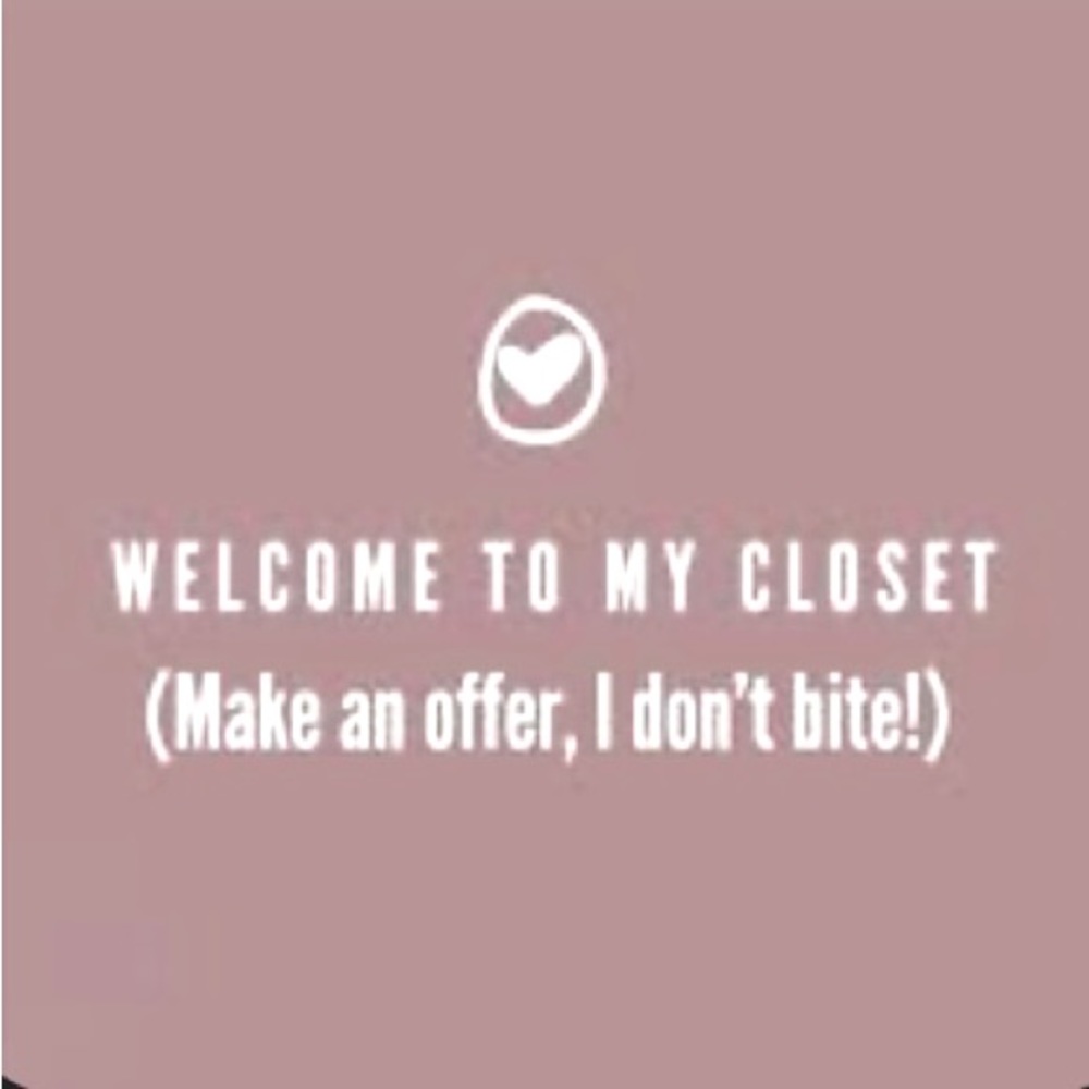 Welcome to my closet. Don’t be afraid to submit an offer.